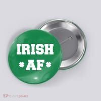 Irish AF St Patrick's Day Clover Button thumb 0