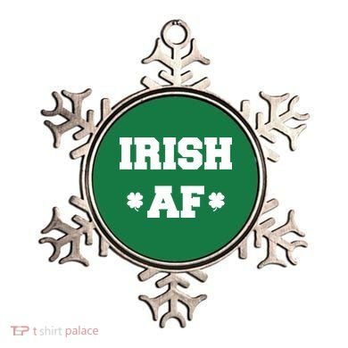 Irish AF St Patrick's Day Clover Ornament