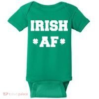 Irish AF St Patrick's Day Clover Baby Bodysuit thumb 0