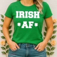 Irish AF St Patrick's Day Clover Women's T-Shirt thumb 2