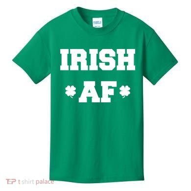 Irish AF St Patrick's Day Clover Kids T-Shirt