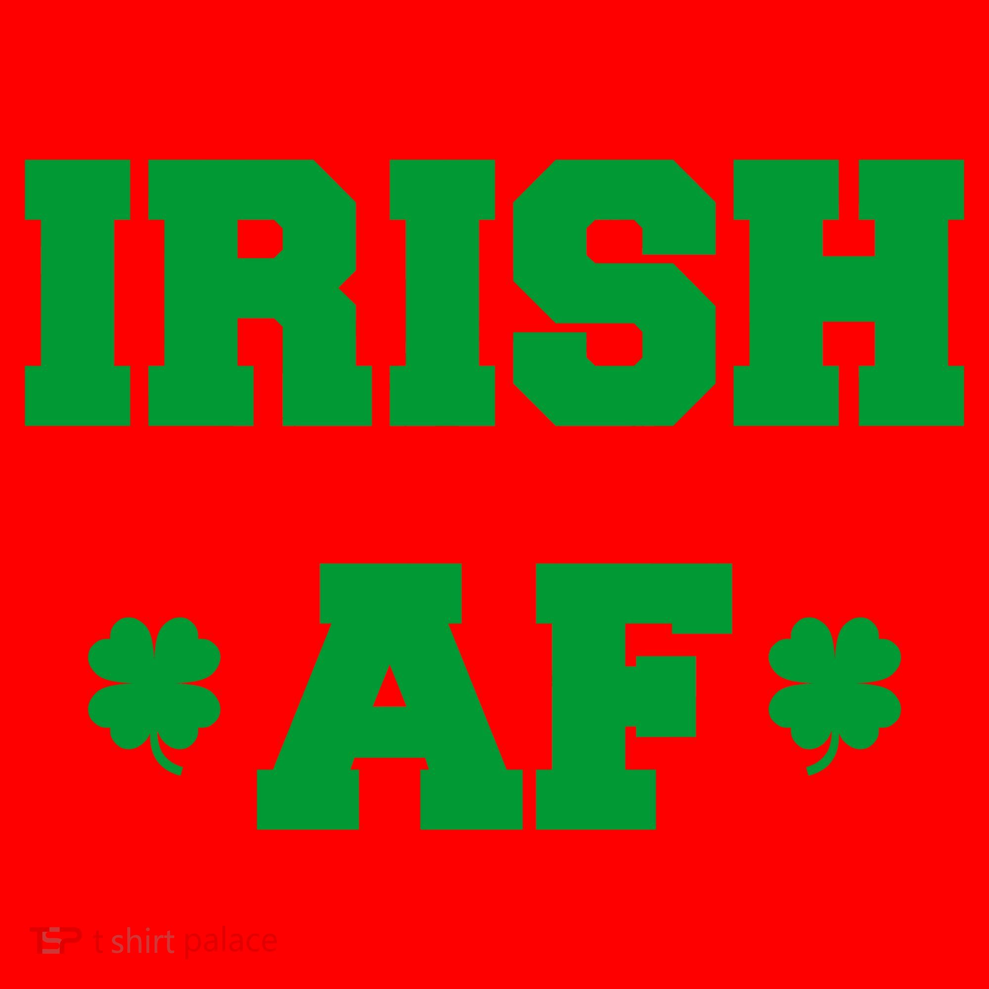 Irish AF St Patrick's Day Clover Santa Hat