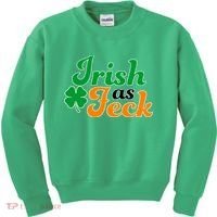 Irish as Feck Funny St. Patrick's Day Kids Sweatshirt thumb 0