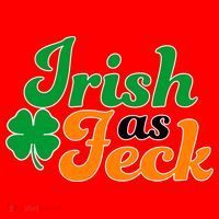 Irish as Feck Funny St. Patrick's Day Santa Hat thumb 1