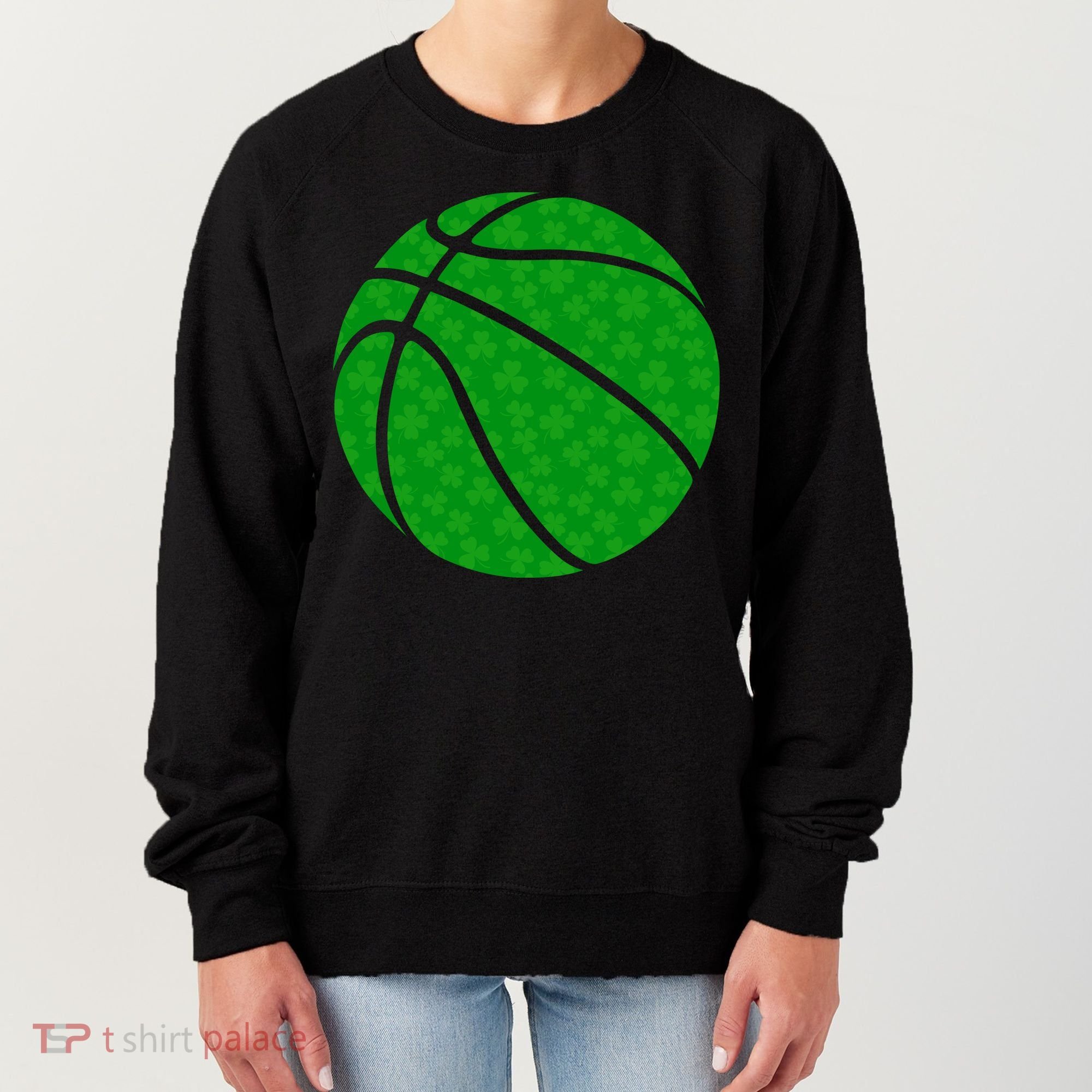 Irish Basketball Shamrock Clover Women's Sweatshirt