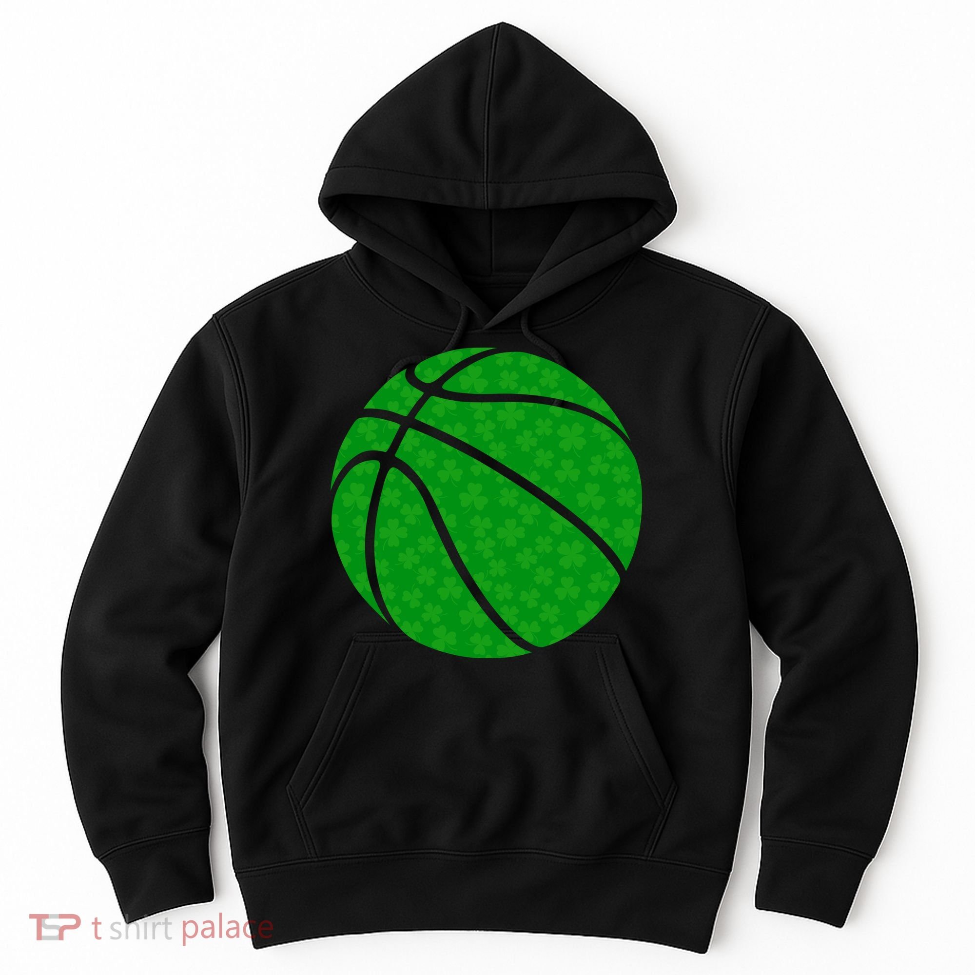 Irish Basketball Shamrock Clover Hoodie