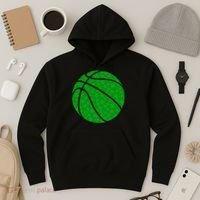Irish Basketball Shamrock Clover Hoodie thumb 3