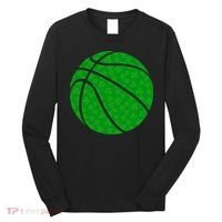 Irish Basketball Shamrock Clover Long Sleeve Shirt thumb 0