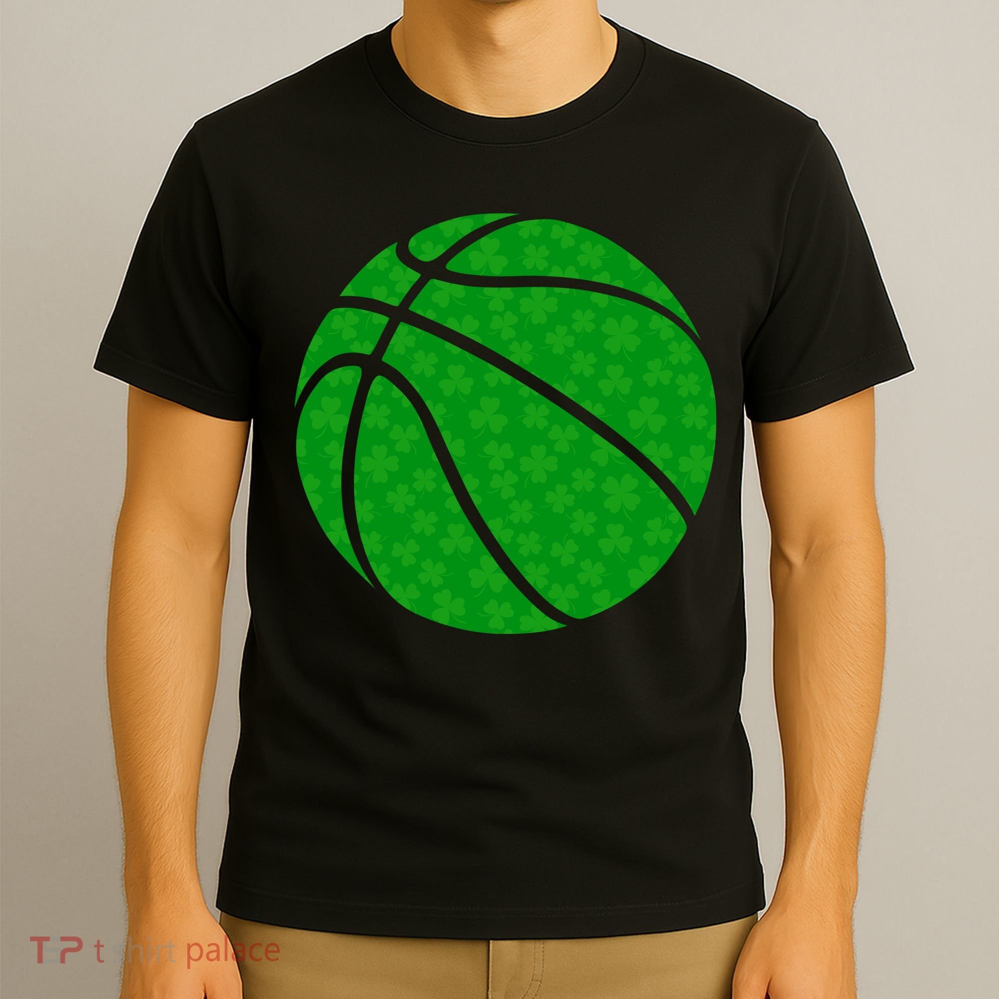 Irish Basketball Shamrock Clover T-Shirt