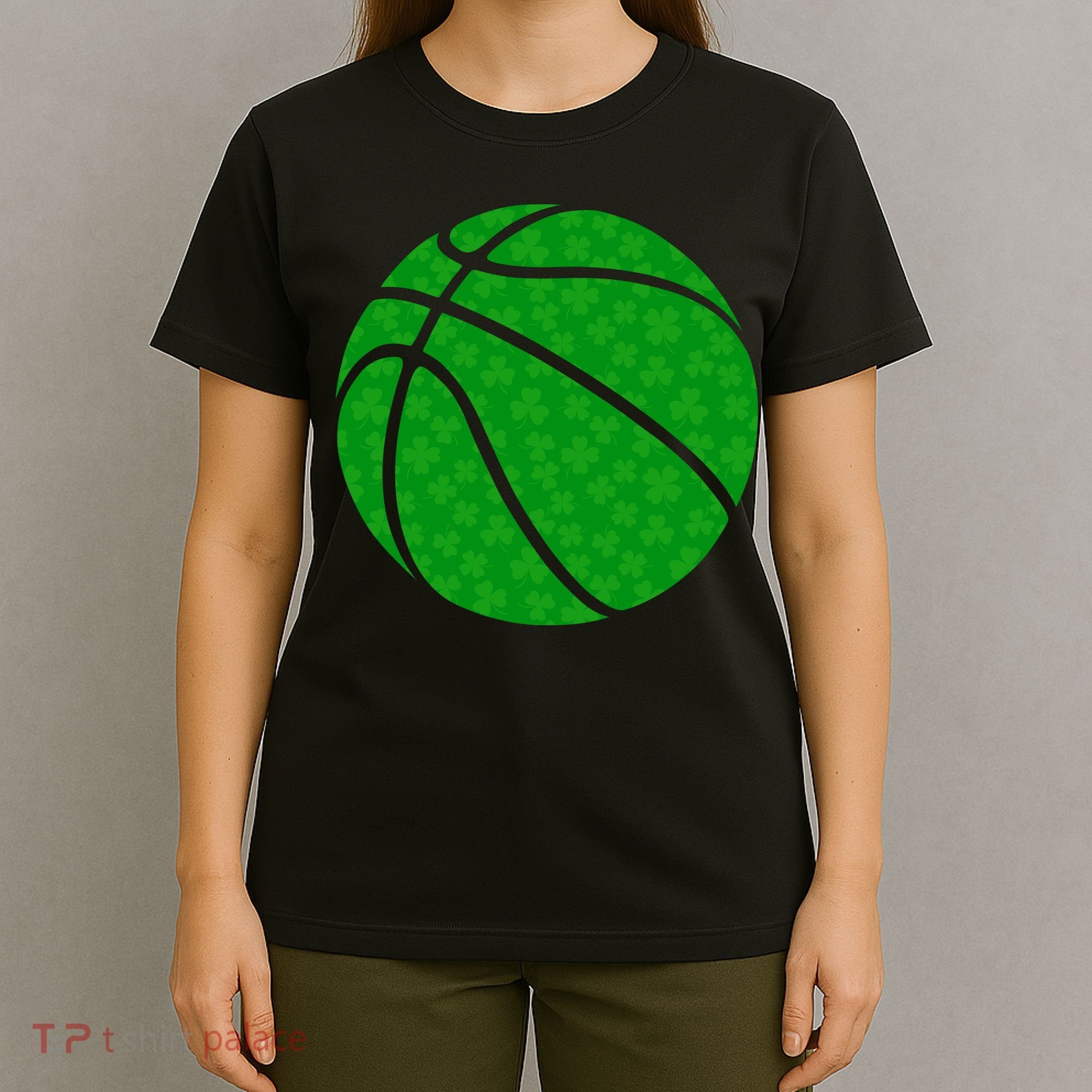 Irish Basketball Shamrock Clover T-Shirt