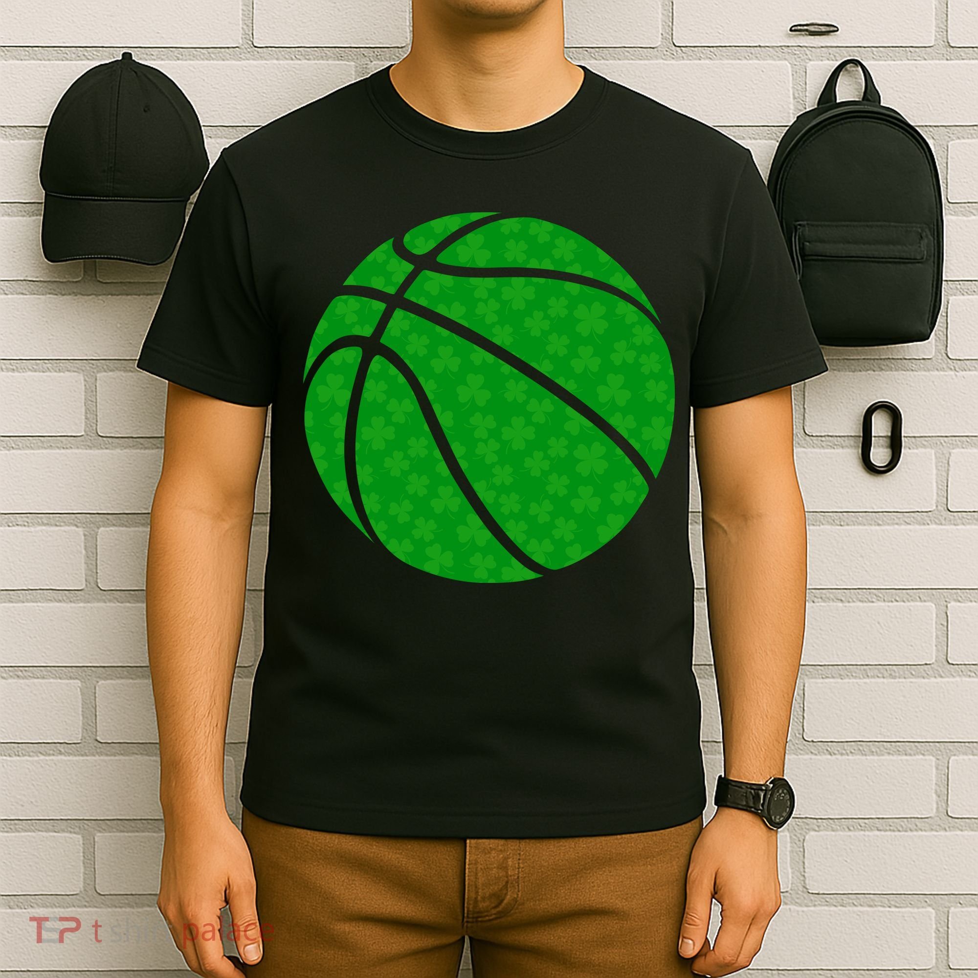 Irish Basketball Shamrock Clover T-Shirt