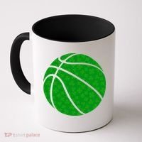 Irish Basketball Shamrock Clover Coffee Mug thumb 0