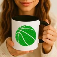 Irish Basketball Shamrock Clover Coffee Mug thumb 3