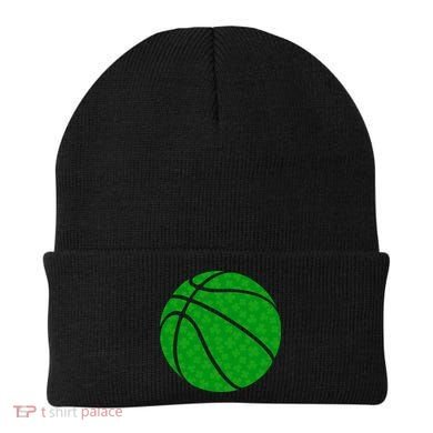 Irish Basketball Shamrock Clover Beanie