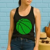 Irish Basketball Shamrock Clover Women's Tank Top thumb 2