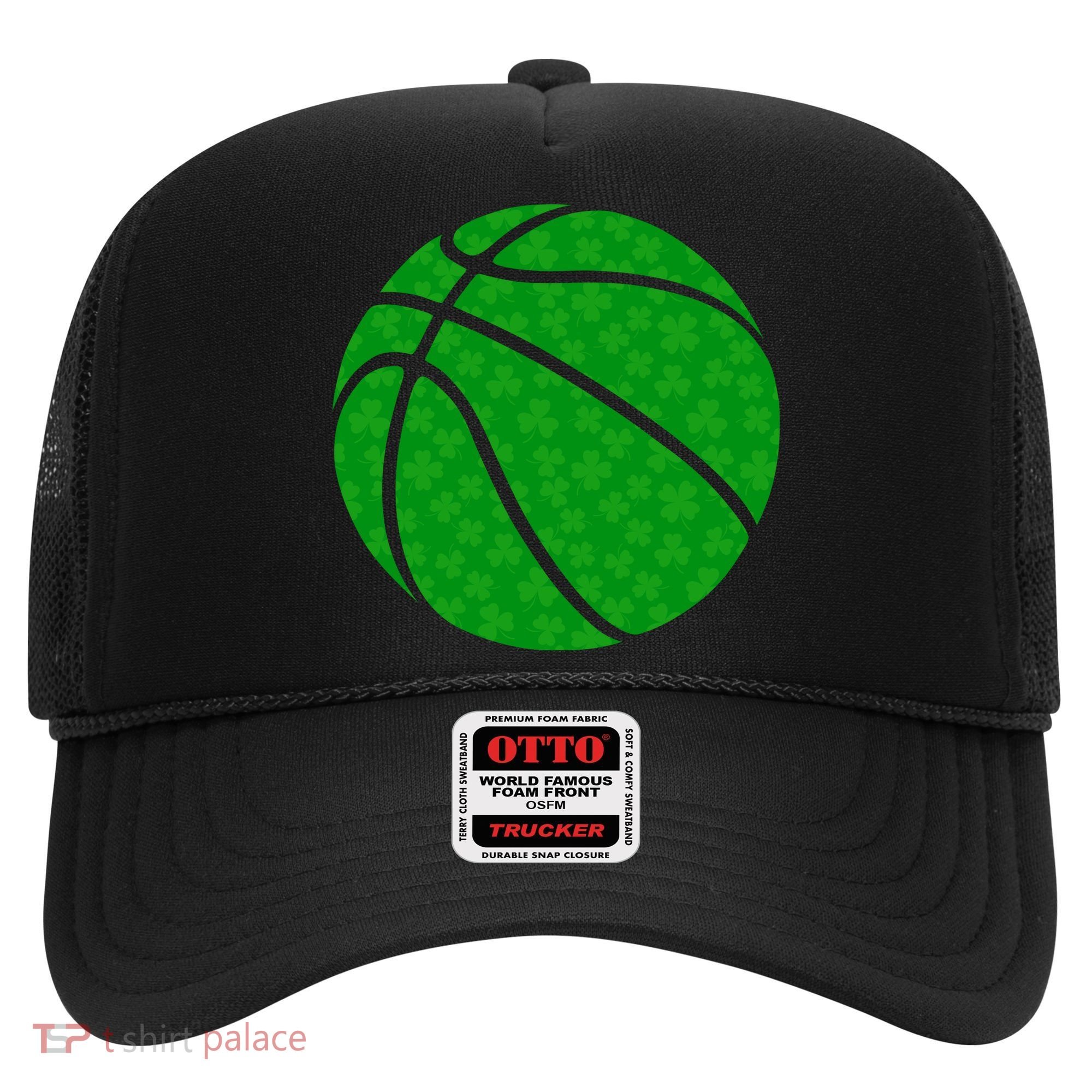 Irish Basketball Shamrock Clover Hat