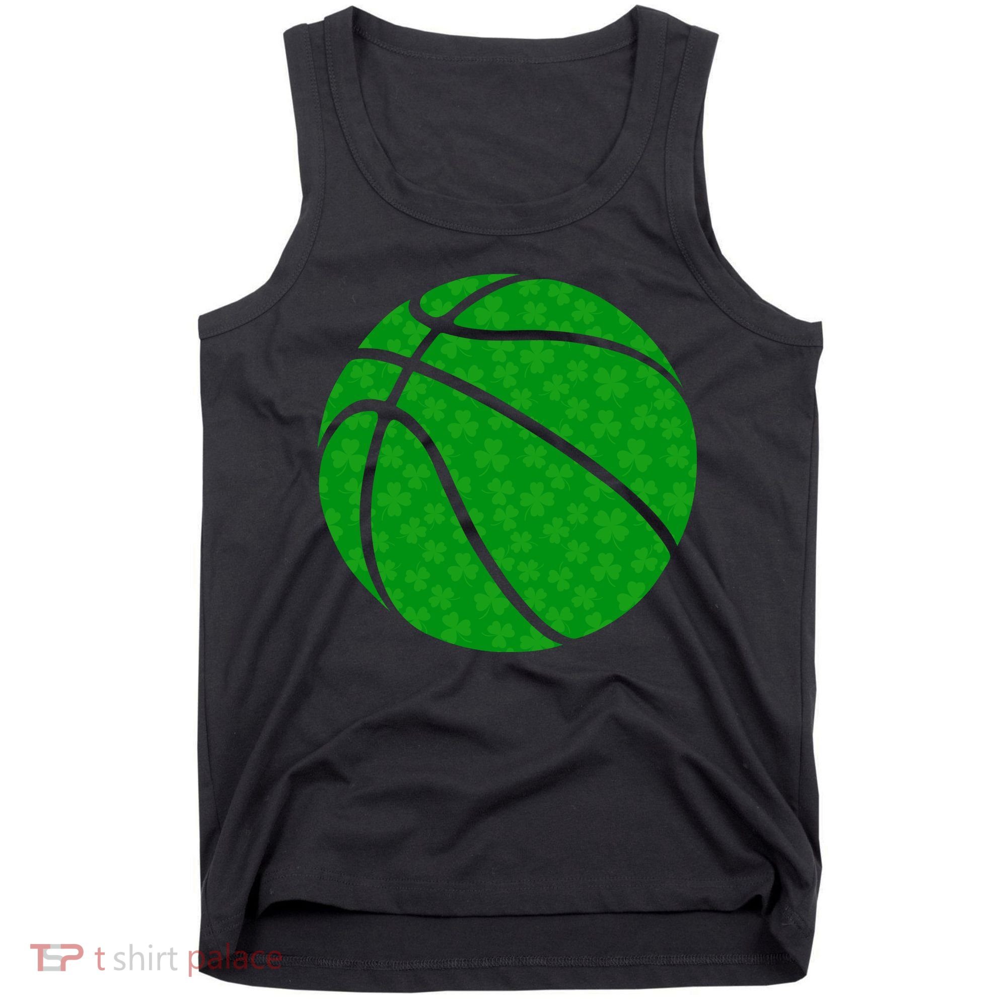 Irish Basketball Shamrock Clover Tank Top