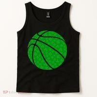 Irish Basketball Shamrock Clover Tank Top thumb 2