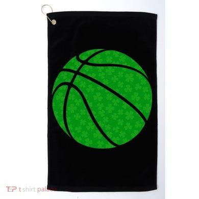 Irish Basketball Shamrock Clover Golf Towel