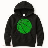 Irish Basketball Shamrock Clover Kids Hoodie thumb 0