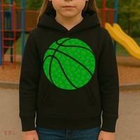 Irish Basketball Shamrock Clover Kids Hoodie thumb 3
