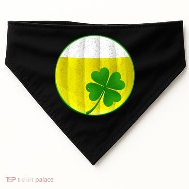 Irish Beer Clover Flag USA-Made Doggie Bandana