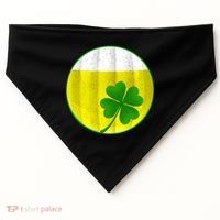 Irish Beer Clover Flag USA-Made Doggie Bandana thumb 0