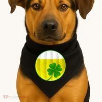Irish Beer Clover Flag USA-Made Doggie Bandana thumb 1