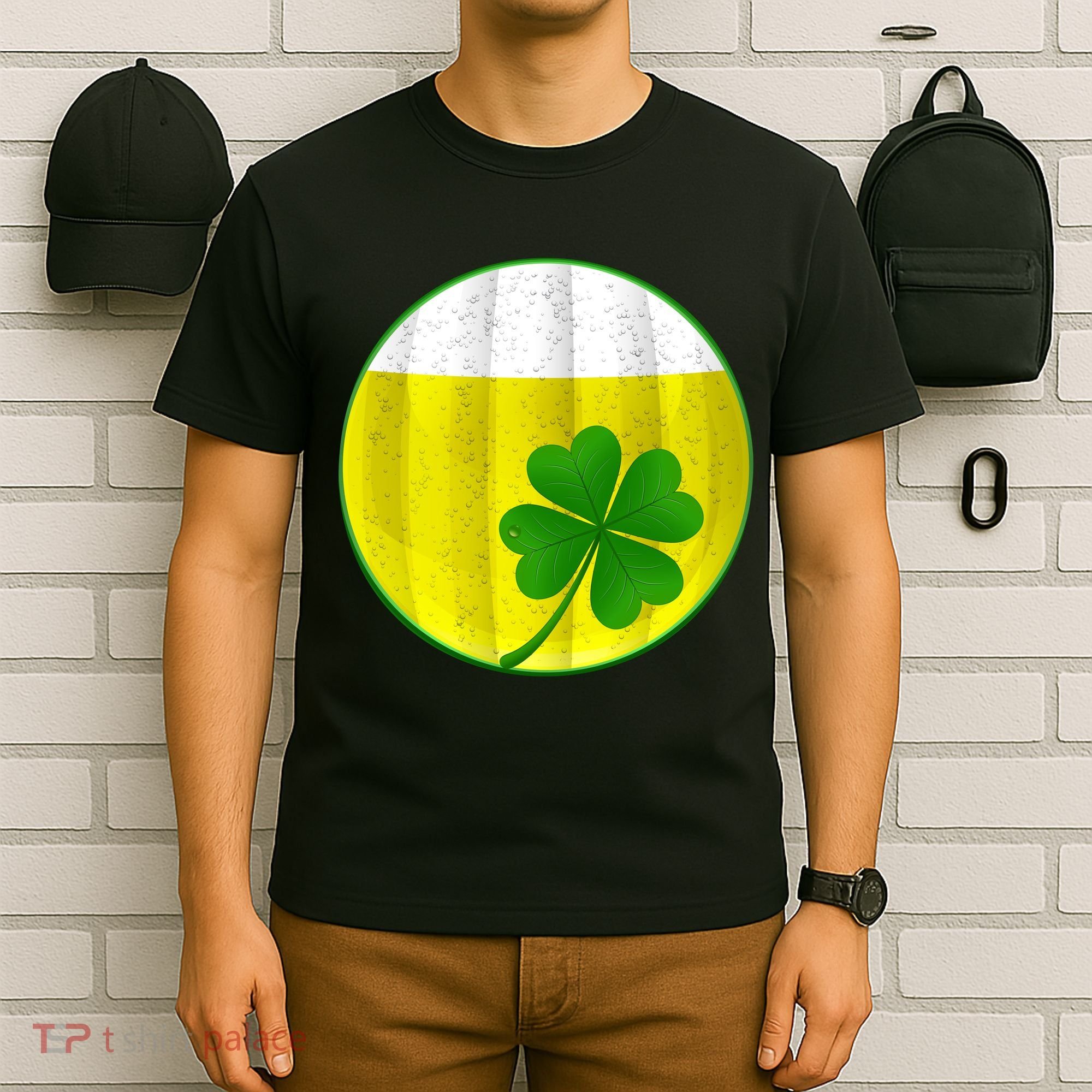 Irish Beer Clover Flag T-Shirt
