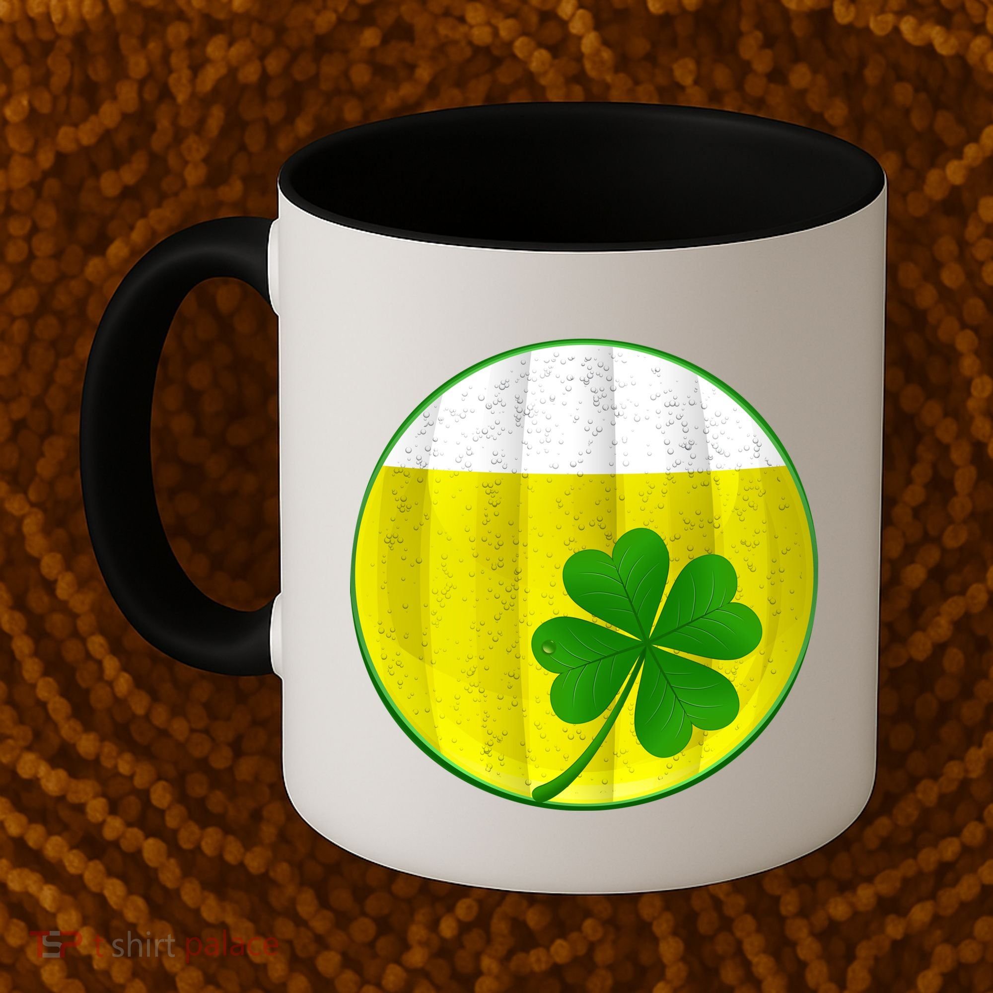 Irish Beer Clover Flag Coffee Mug
