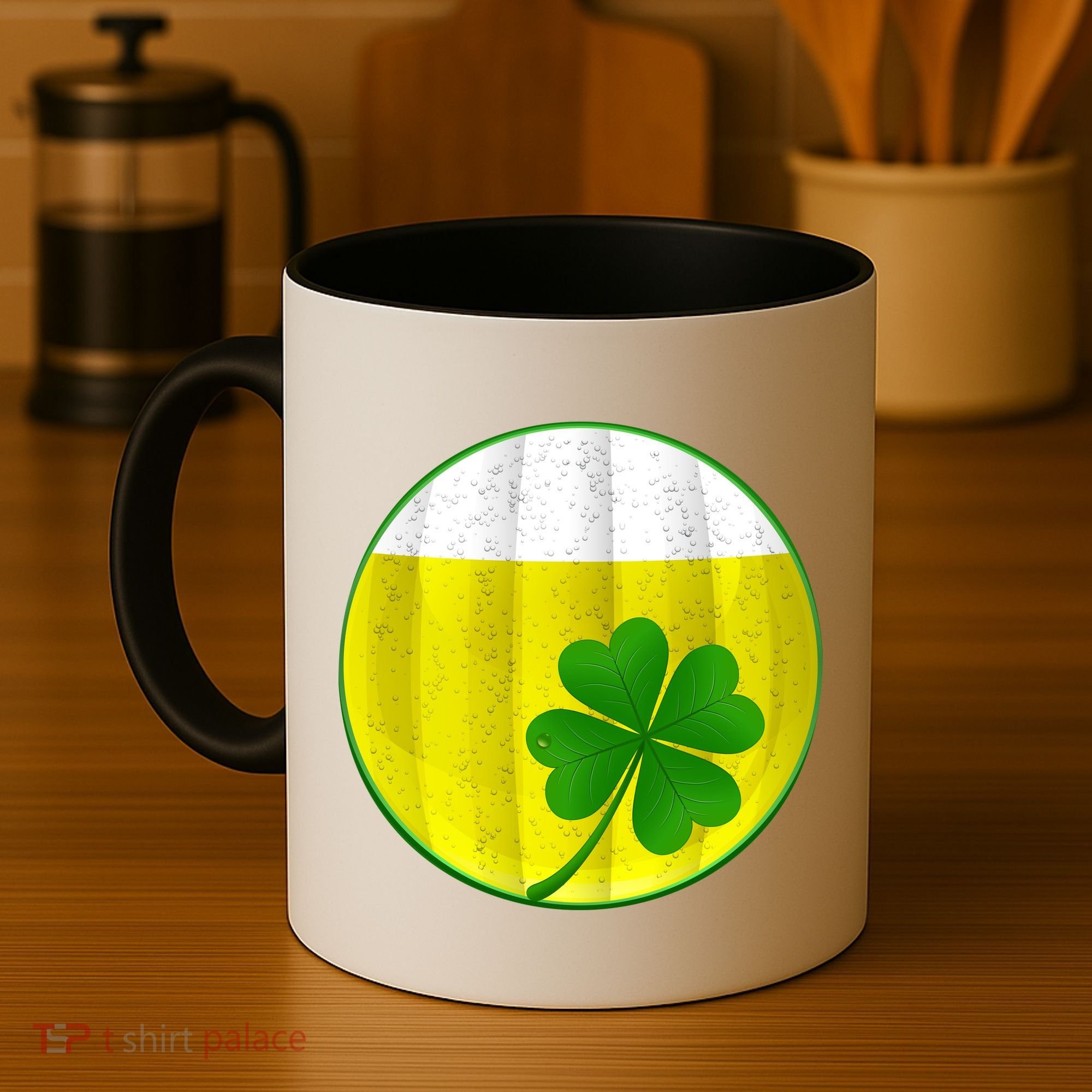 Irish Beer Clover Flag Coffee Mug