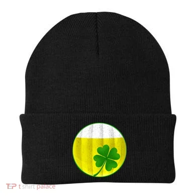 Irish Beer Clover Flag Beanie