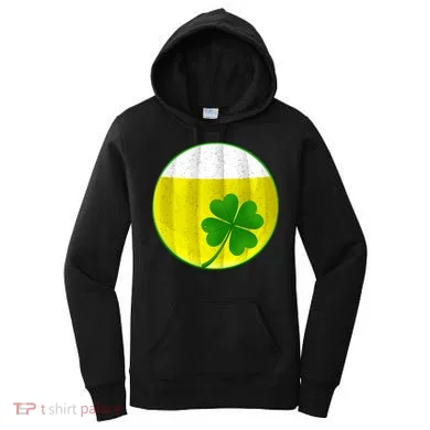 Irish Beer Clover Flag Women's Hoodie