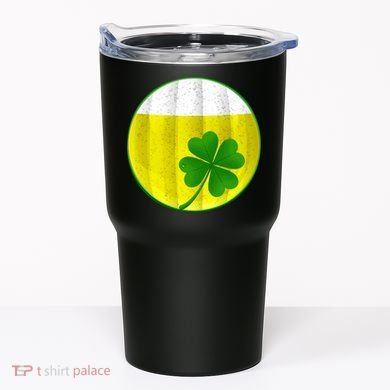 Irish Beer Clover Flag Tumbler