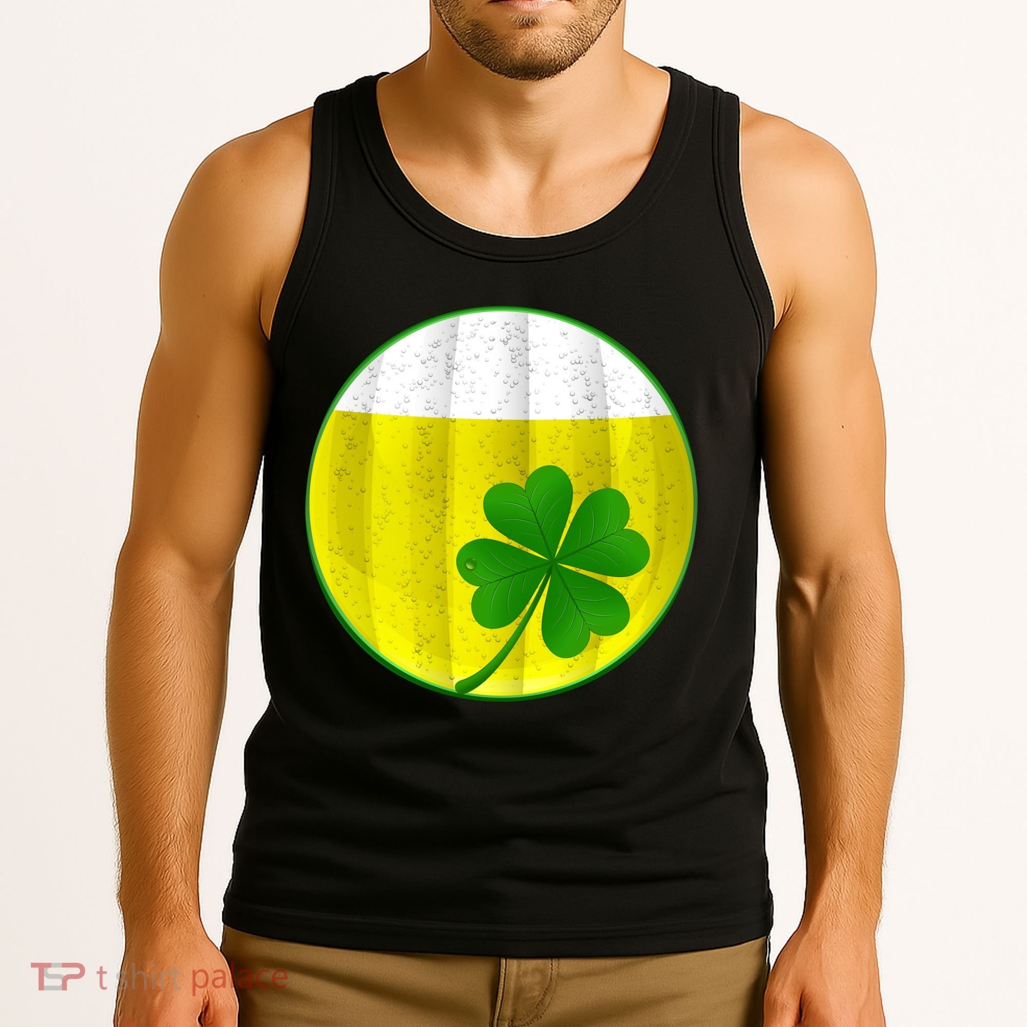 Irish Beer Clover Flag Tank Top