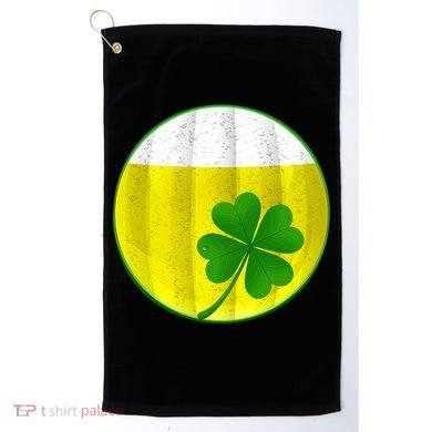 Irish Beer Clover Flag Golf Towel
