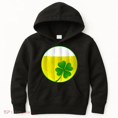 Irish Beer Clover Flag Kids Hoodie