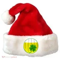 Irish Beer Clover Flag Santa Hat thumb 0