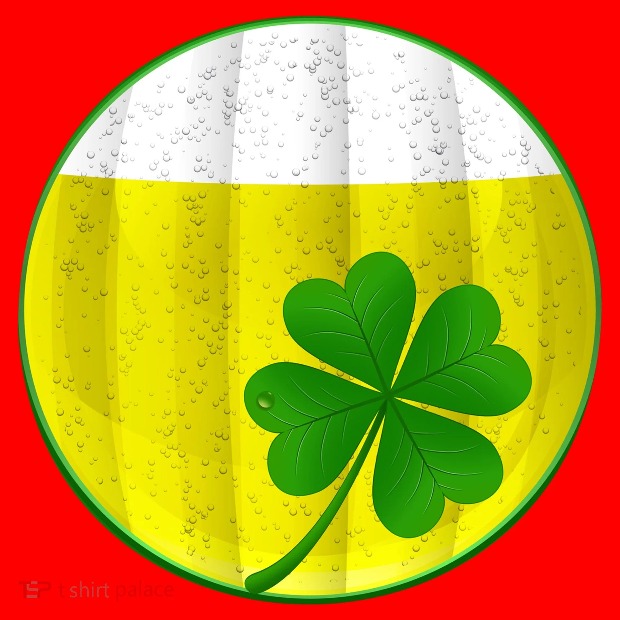 Irish Beer Clover Flag Santa Hat