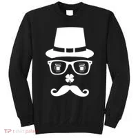 Irish Beer Mustache St. Patrick's Day Face Sweatshirt thumb 0