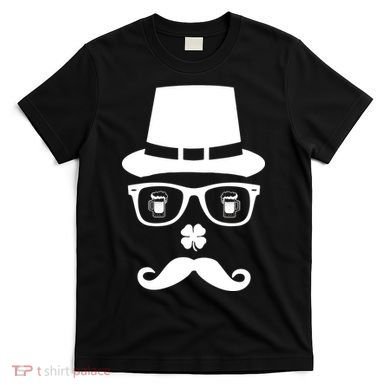 Irish Beer Mustache St. Patrick's Day Face T-Shirt
