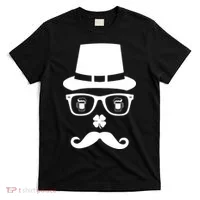 Irish Beer Mustache St. Patrick's Day Face T-Shirt thumb 0