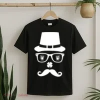 Irish Beer Mustache St. Patrick's Day Face T-Shirt thumb 2