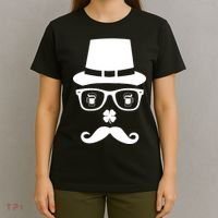 Irish Beer Mustache St. Patrick's Day Face T-Shirt thumb 4