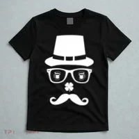 Irish Beer Mustache St. Patrick's Day Face T-Shirt thumb 5