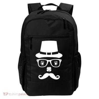 Irish Beer Mustache St. Patrick's Day Face Backpack