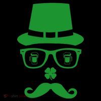 Irish Beer Mustache St. Patrick's Day Face Coffee Mug thumb 5