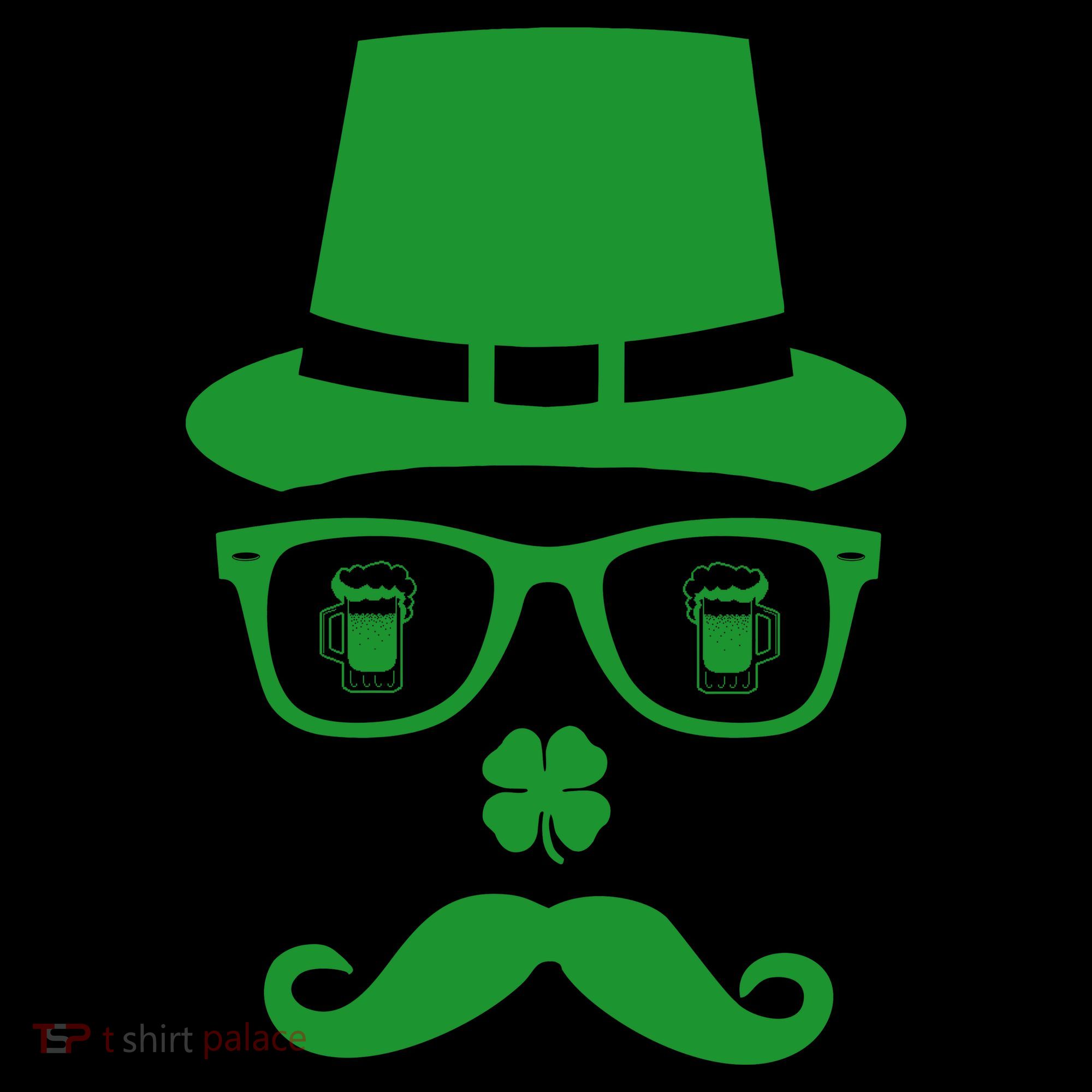 Irish Beer Mustache St. Patrick's Day Face Coffee Mug