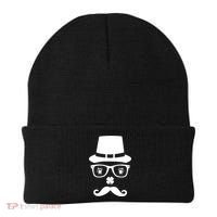 Irish Beer Mustache St. Patrick's Day Face Beanie thumb 0