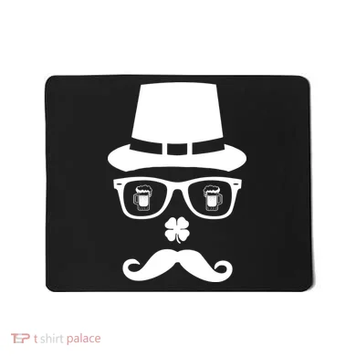 Irish Beer Mustache St. Patrick's Day Face Mousepad